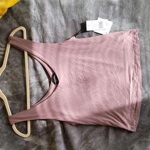 Originality Size Medium light v-neck tank top in color mocha